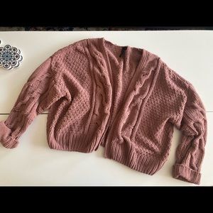 Moon & Madison Plush Pink Cardigan